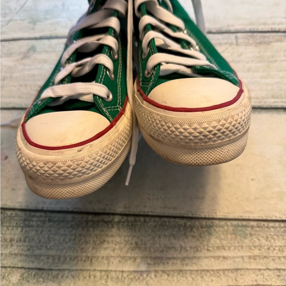 Converse custom Harry Styles TPWK green platform high tops. 8.5 - Picture 4 of 11